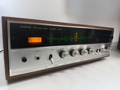 Vintage Sansui 350A Stereo Receiver DeoxIT Serviced Tested Working