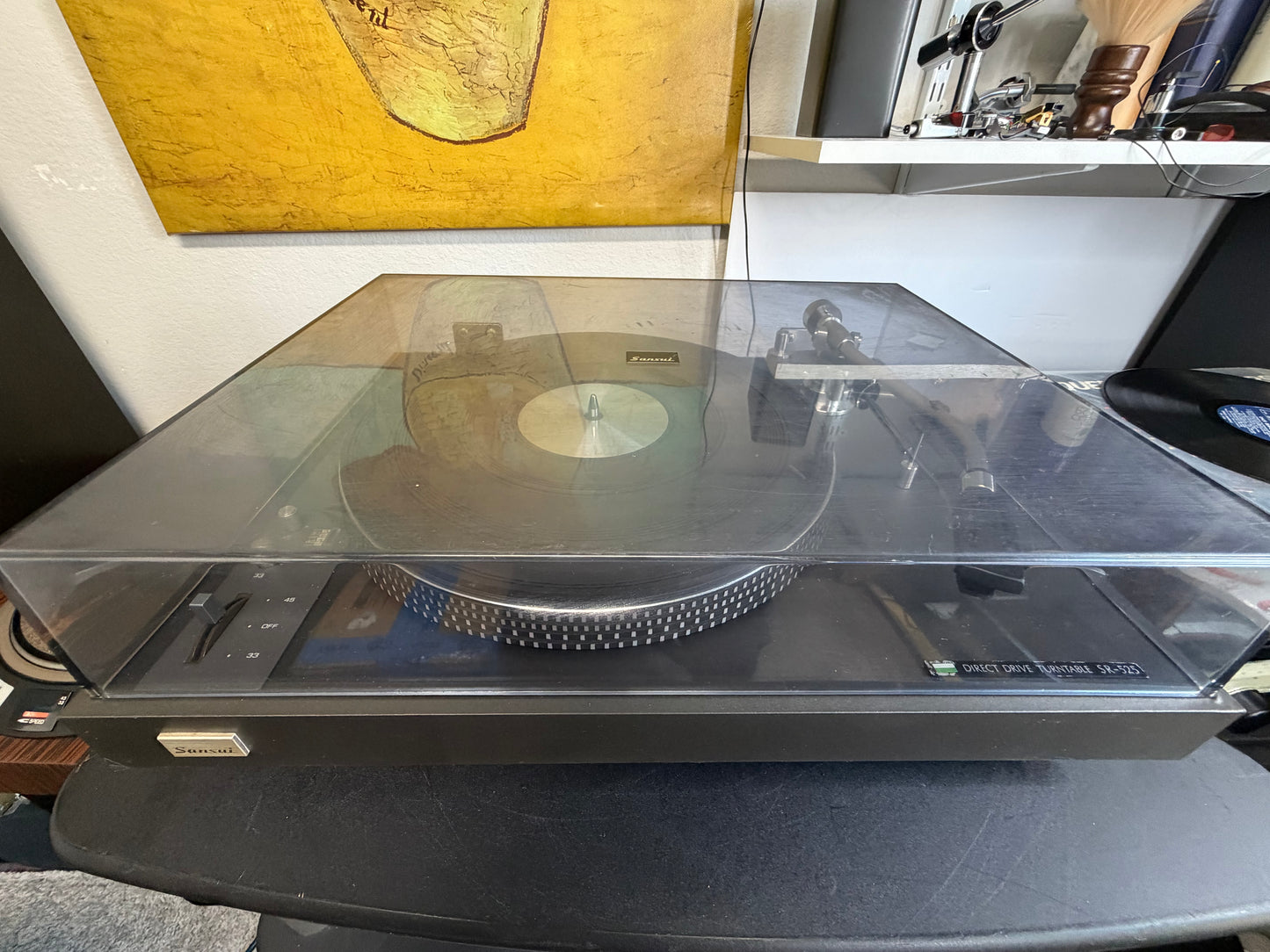 Custom Sansui SR-525 w/ Micro Seiki MA-202 MkII Tonearm & Sansui Headshell w/SN27 Cart
