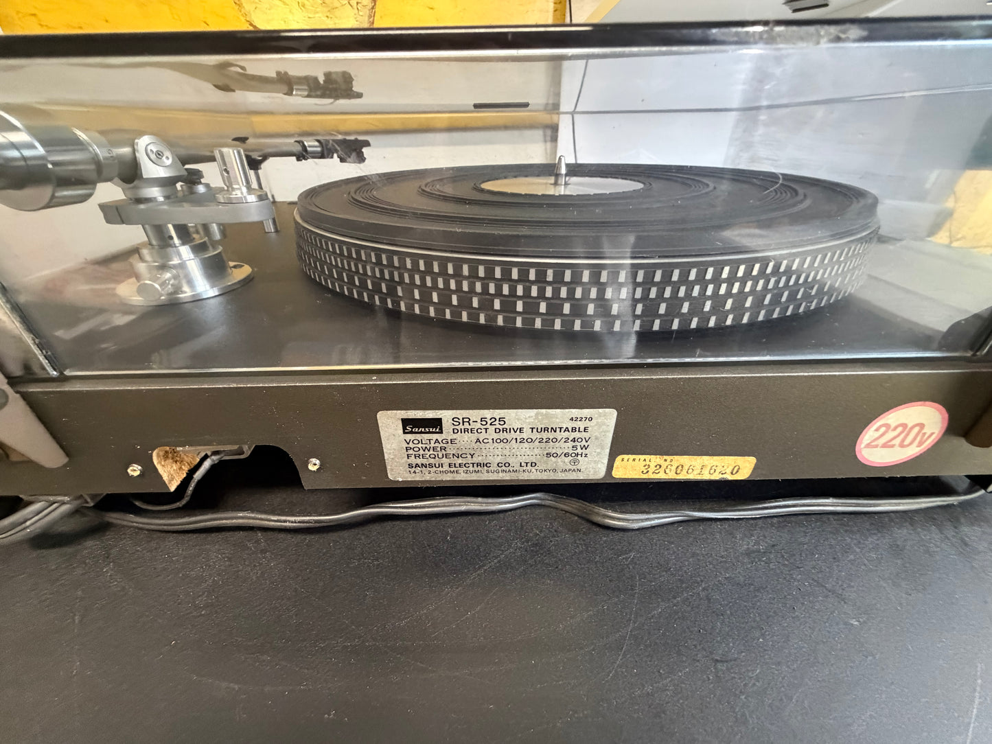 Custom Sansui SR-525 w/ Micro Seiki MA-202 MkII Tonearm & Sansui Headshell w/SN27 Cart