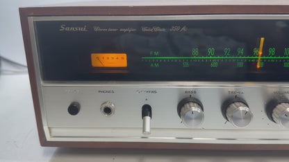 Vintage Sansui 350A Stereo Receiver DeoxIT Serviced Tested Working