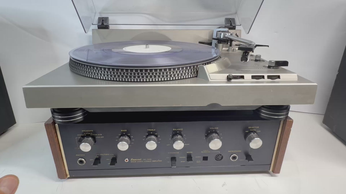 Sansui AU-505 & Technics SL-1950 Vintage Stereo System