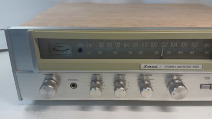 Sansui 1010 Stereo Receiver Custom Case Blue LED DeoxIT Serviced Vintage